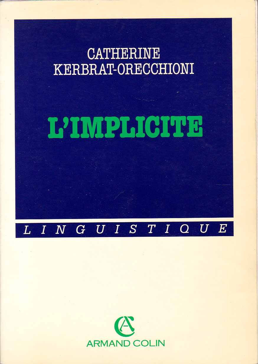 L'Implicite 9782200312206