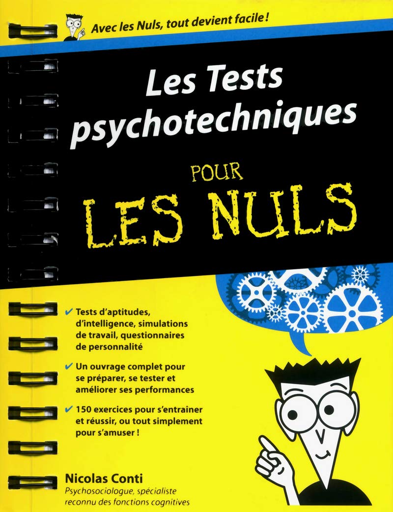 Tests psychotechniques pour les Nuls 9782754041669