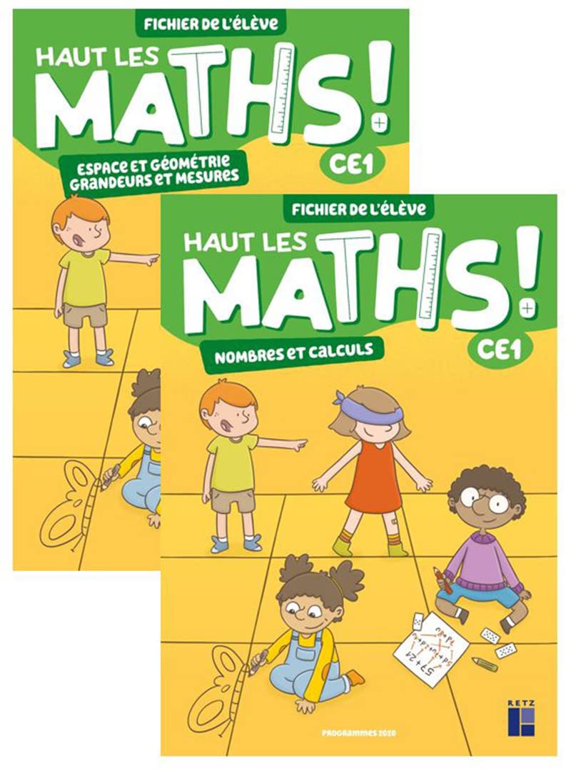 Haut les maths ! CE1 - Fichier de l'élève en 2 volumes (éd. 2021) 9782725640518