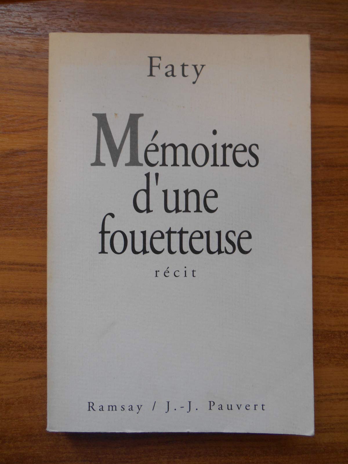 Memoires d'une fouetteuse : recit 9782859569549