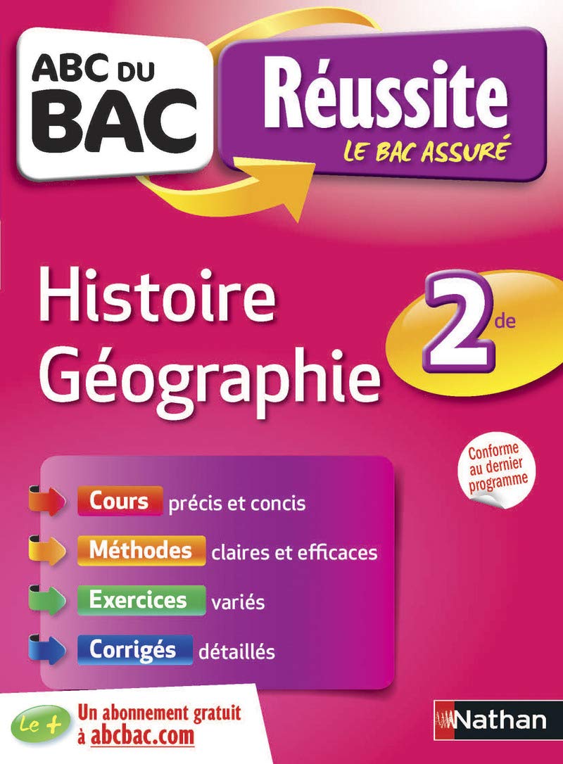 ABC Réussite Histoire-Géographie 2de - Ancien programme - Voir nouvelle édition ↓ 9782091892009