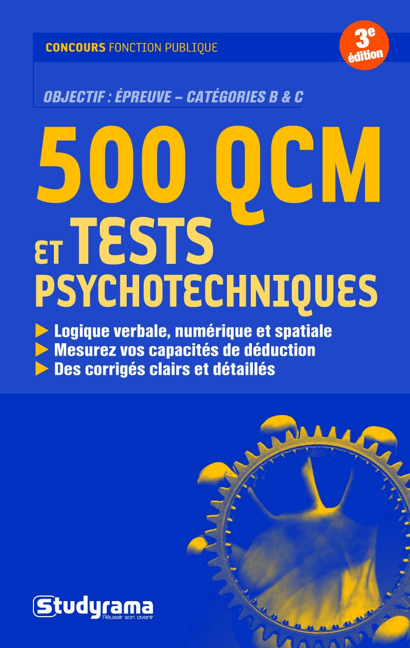 500 qcm et tests psychotechniques 9782759010264
