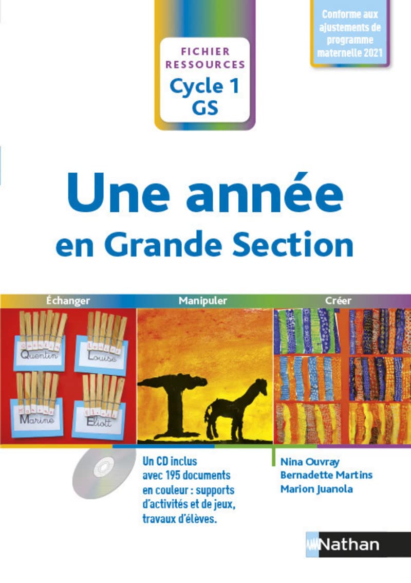 Une année en grande section - conforme aux ajustements de programme 2021 9782091222639