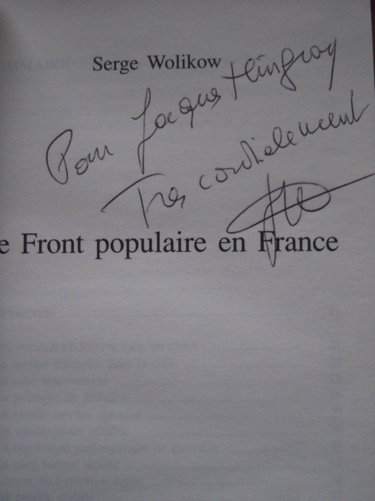 Le Front populaire en France 9782870276280