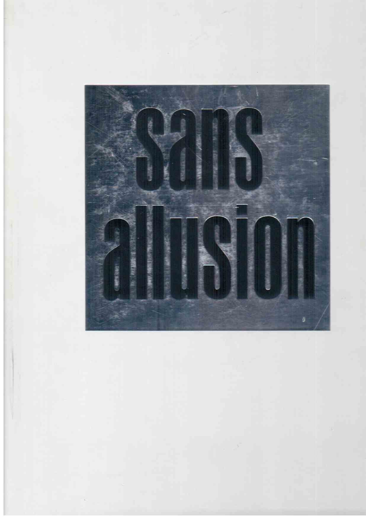 Sans allusion : ENothing personale. Photographies, par Richard Avedon. Texte de James Baldwin. Traduction d'Eric Kahane