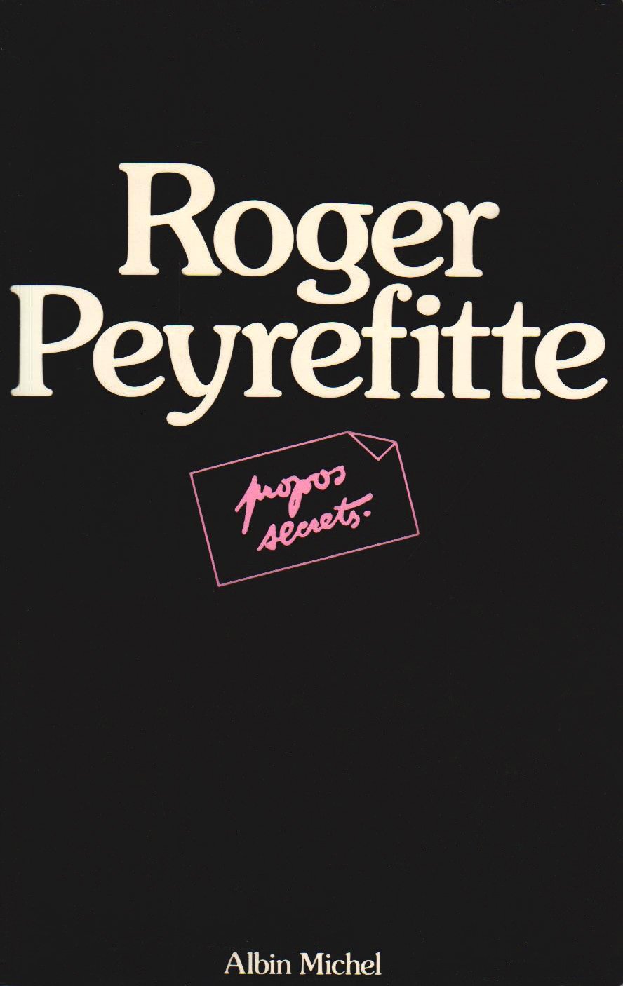 Propos secrets - tome 1 9782226005021