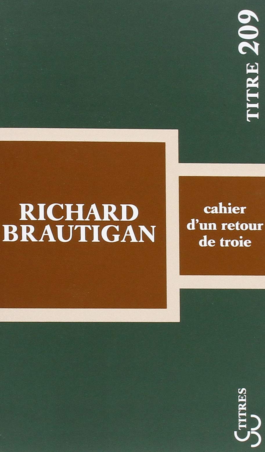Cahier d'un retour de Troie 9782267031058