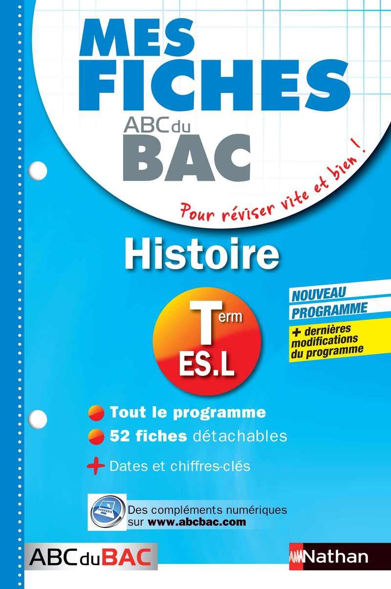 Mes fiches ABC du BAC Histoire Term ES.L 9782091879826