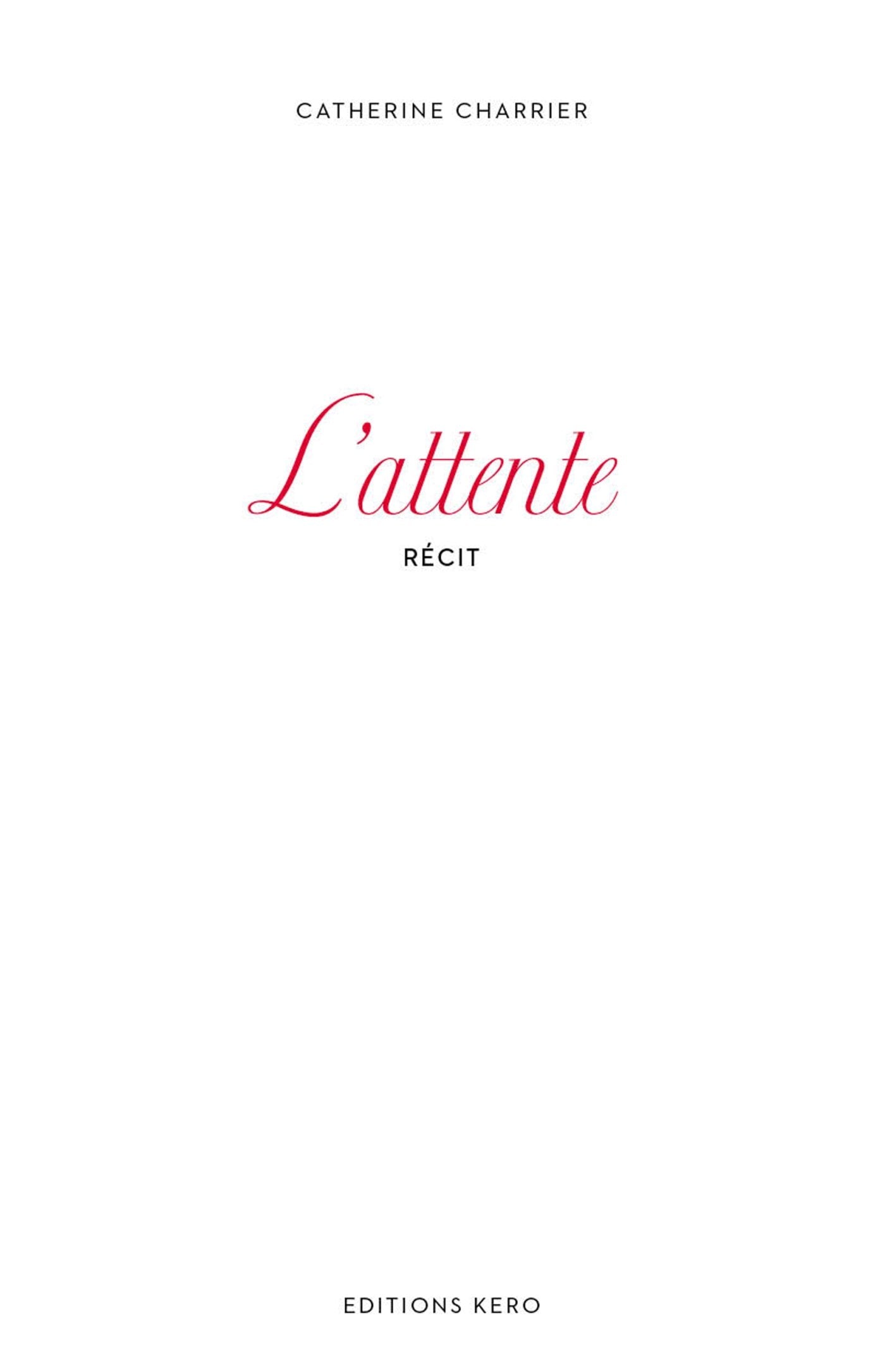 L ATTENTE 9782366580013