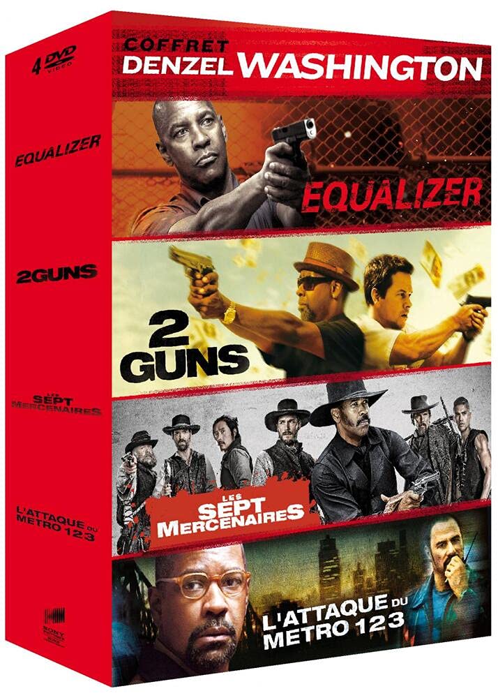 Coffret Denzel Washington - Equalizer + 2 Guns + Les Sept Mercenaires + L'Attaque du métro 123 3333290016237
