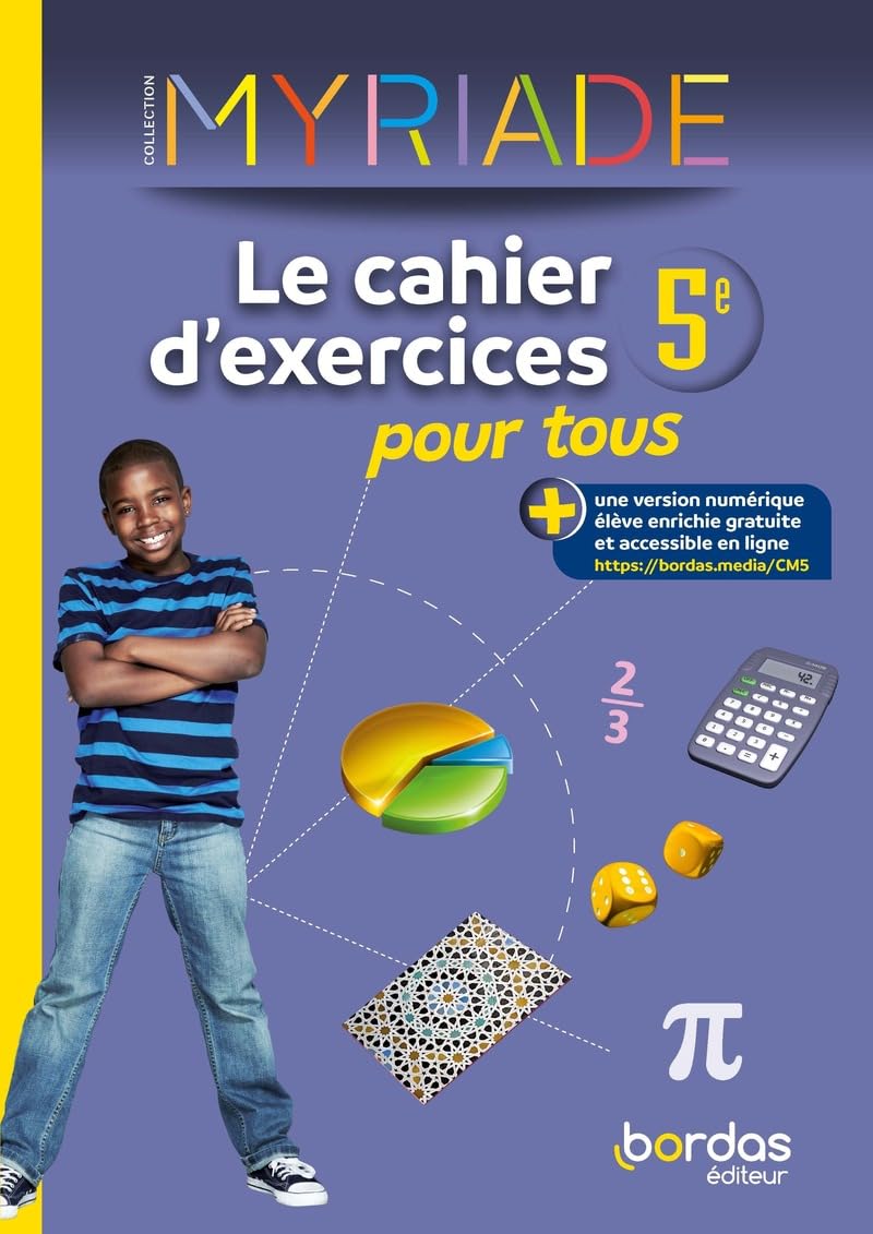 Myriade Le cahier d'exercices pour tous 5e 9782047402009