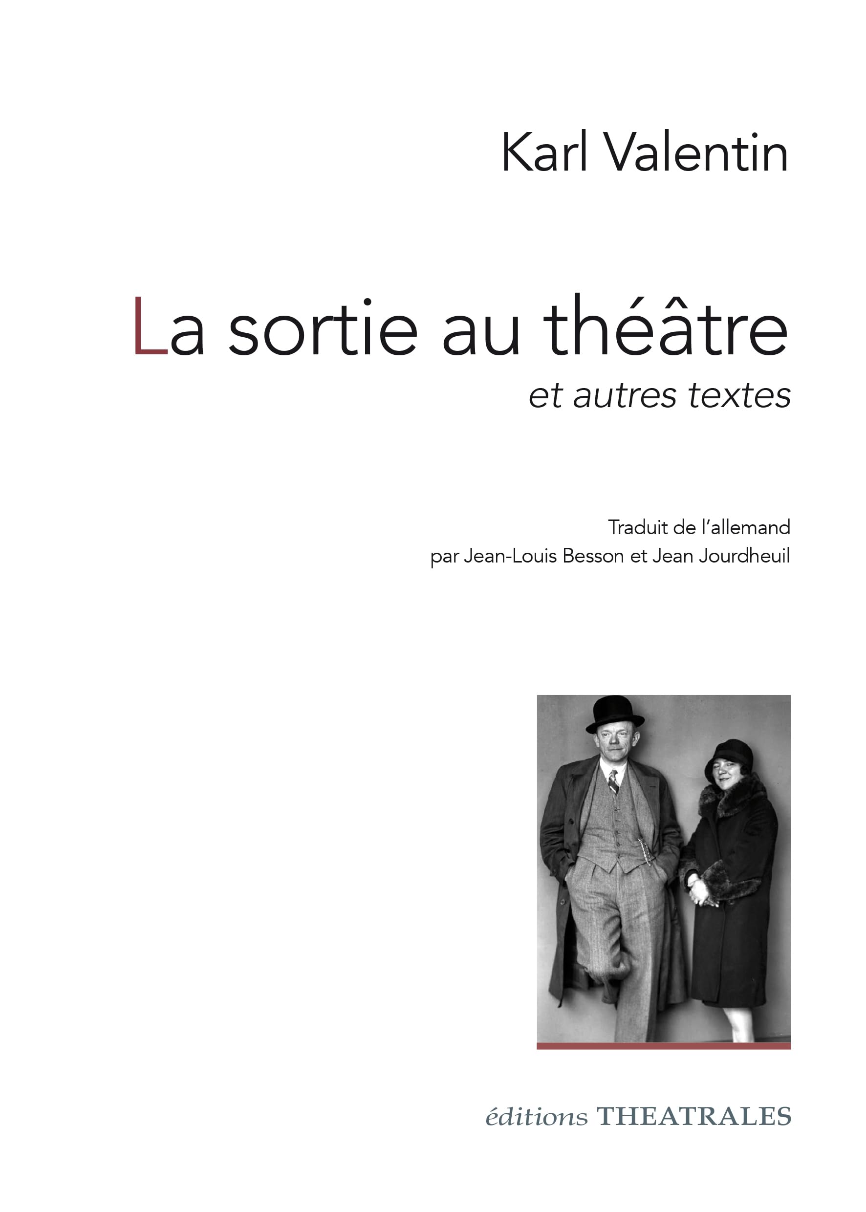 La sortie au théâtre et autres textes 9782907810364