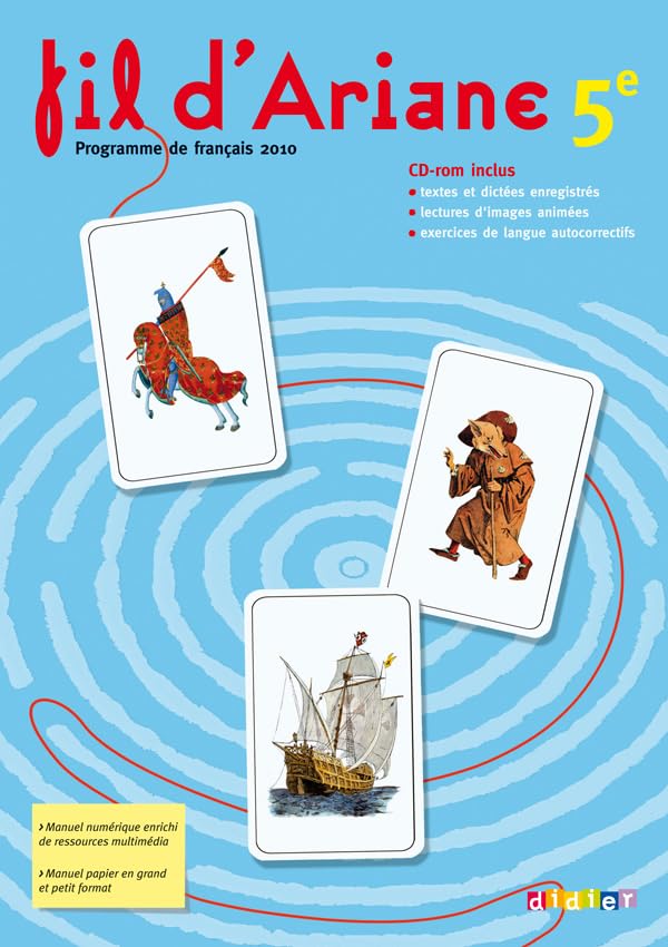 Fil d'Ariane Français 5e - Livre + CD -rom 9782278065820