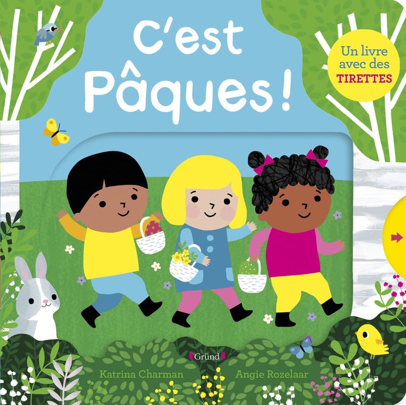 C'est Pâques ! – Livre animé tout-carton avec des tirettes – Bébé dès 1 an 9782324032332