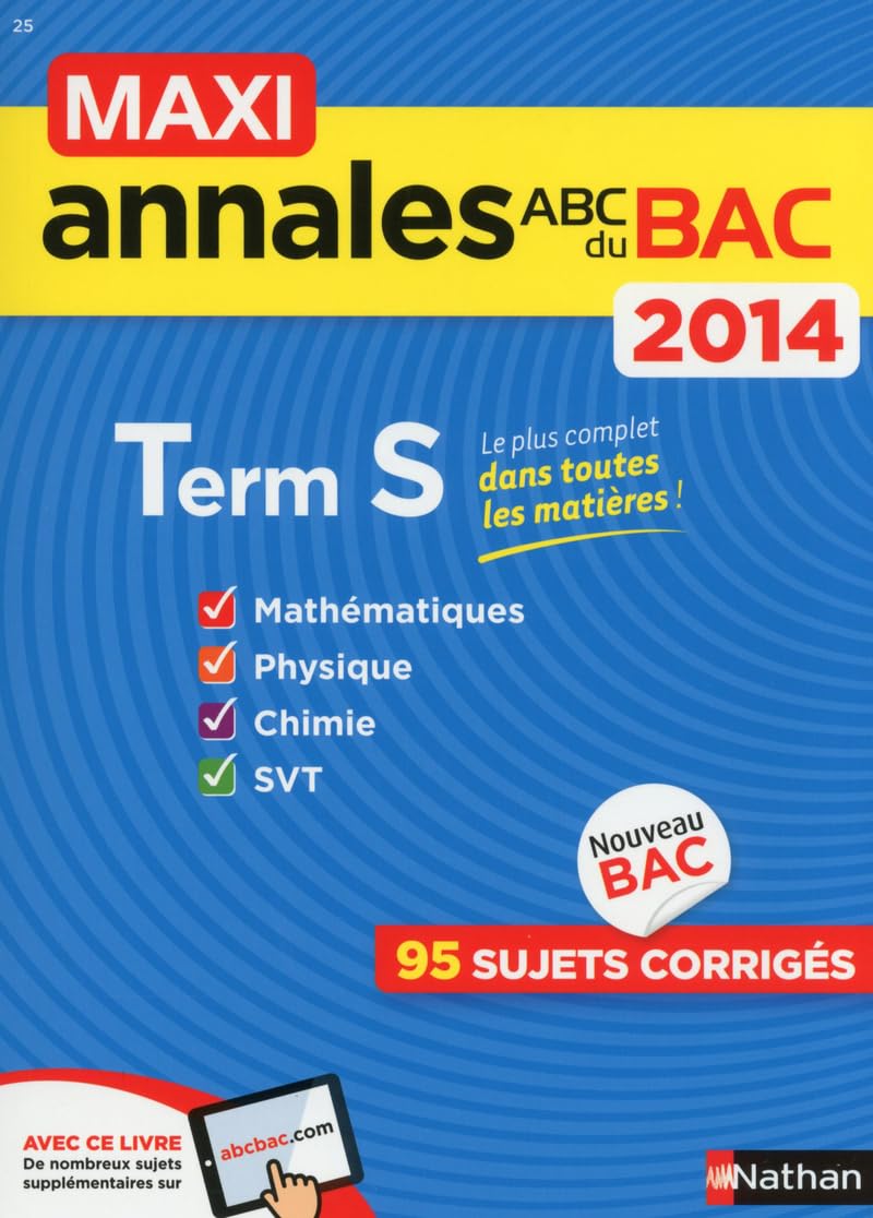MAXI ANNALES BAC 2014 TERM S 9782091880709