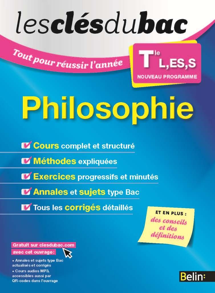 Philosophie Tle L, ES, S 9782701194493
