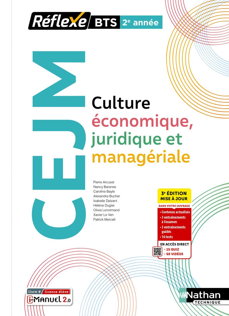 Culture Économique, Juridique et Managériale - BTS 2e année - Coll. Réflexe 9782095034627