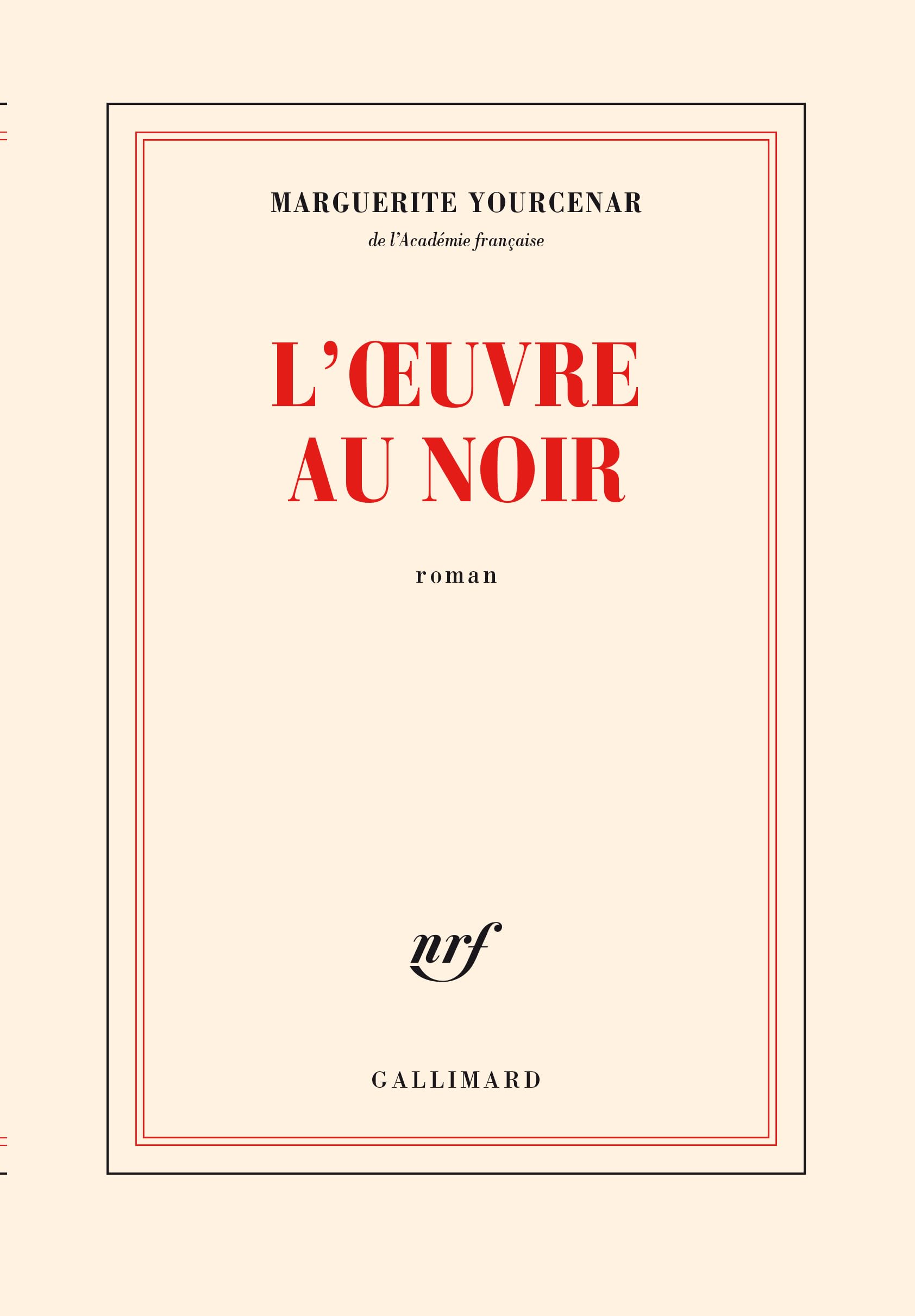 L'Œuvre au Noir 9782070274376