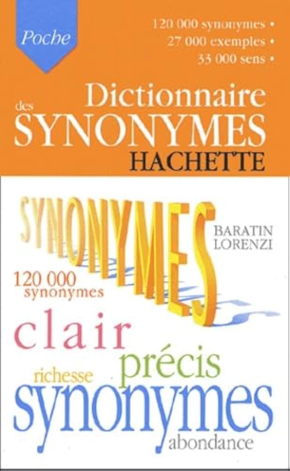 Dictionnaire des synonymes 9782012805361