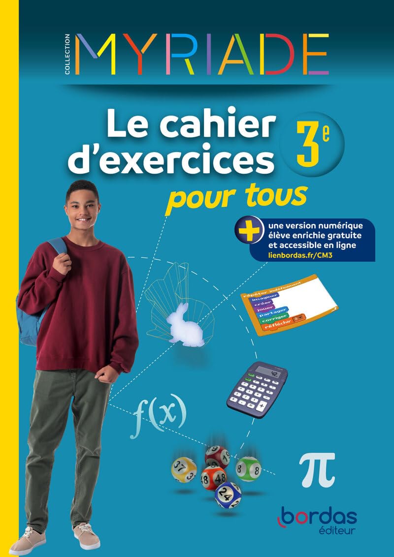 Myriade Le cahier d'exercices pour tous 3e 9782047404775