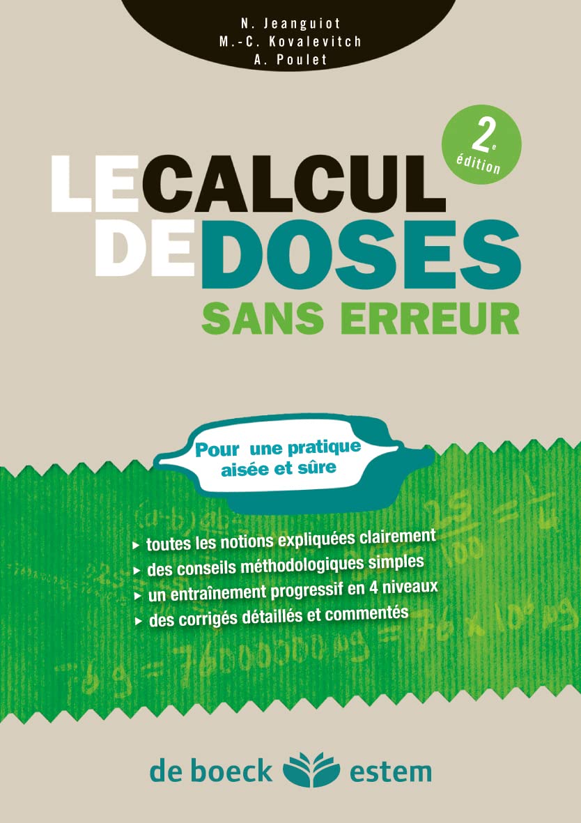 Le calcul de doses sans erreur 9782843715518
