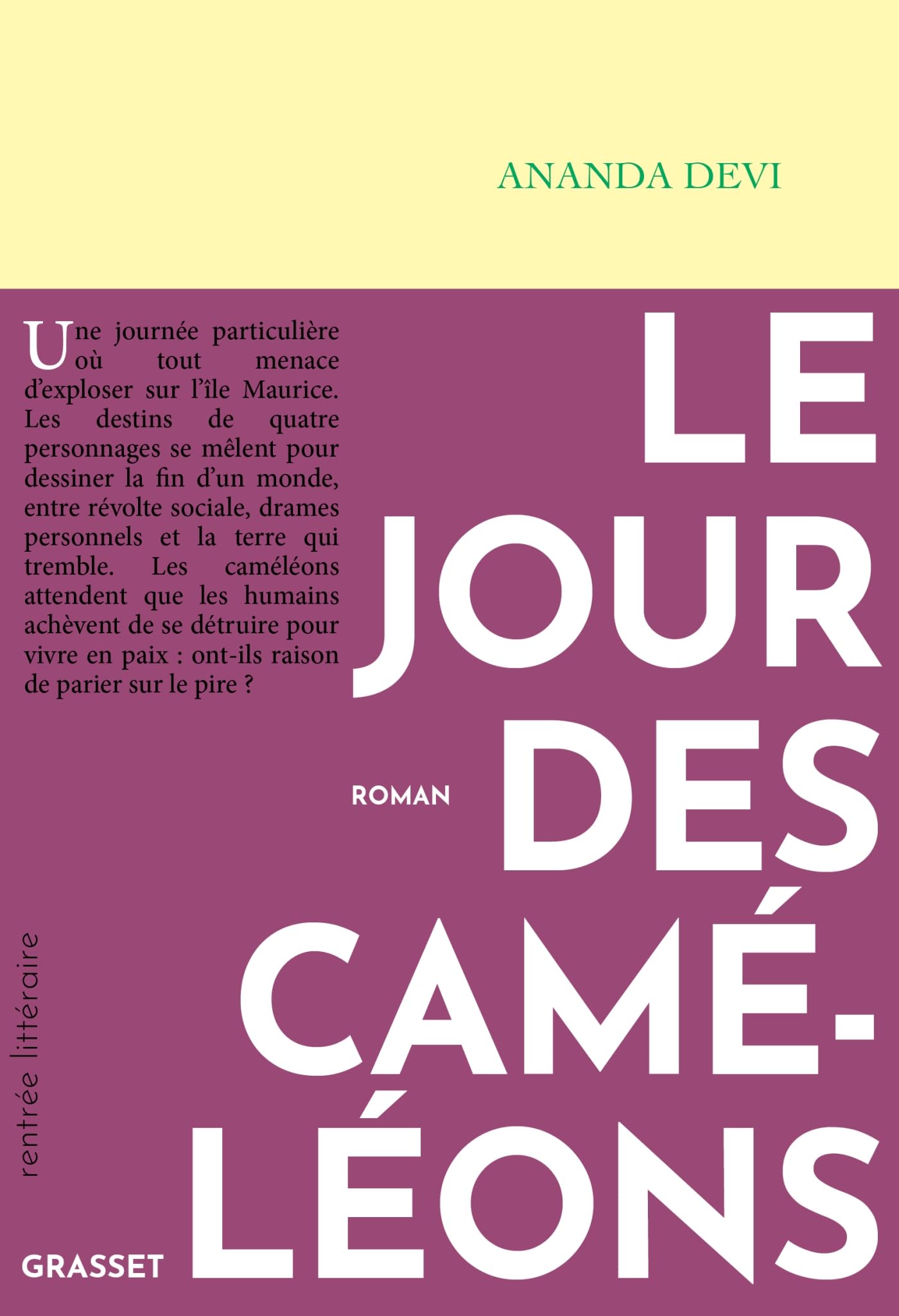 Le jour des caméléons 9782246834571