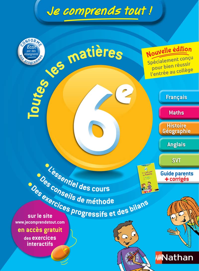 Je comprends tout ! 6ème 9782091893044