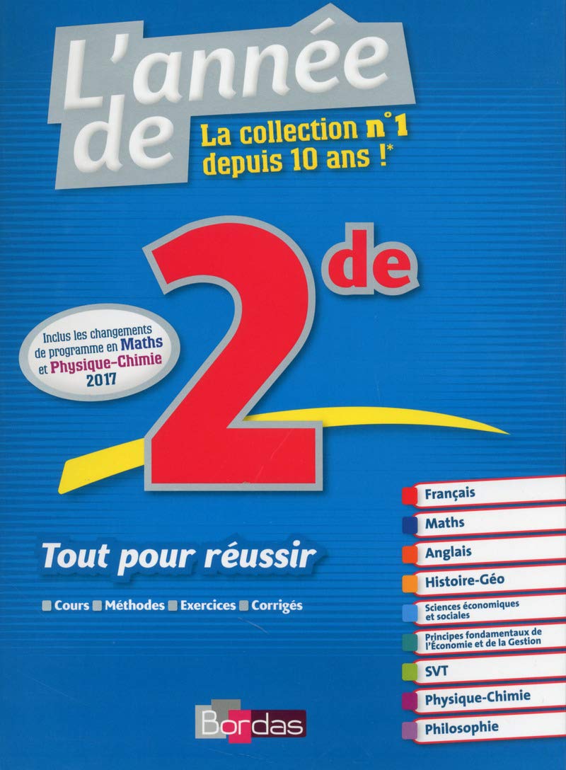 L'Année de seconde (2de) - Toutes les matières 9782047356432