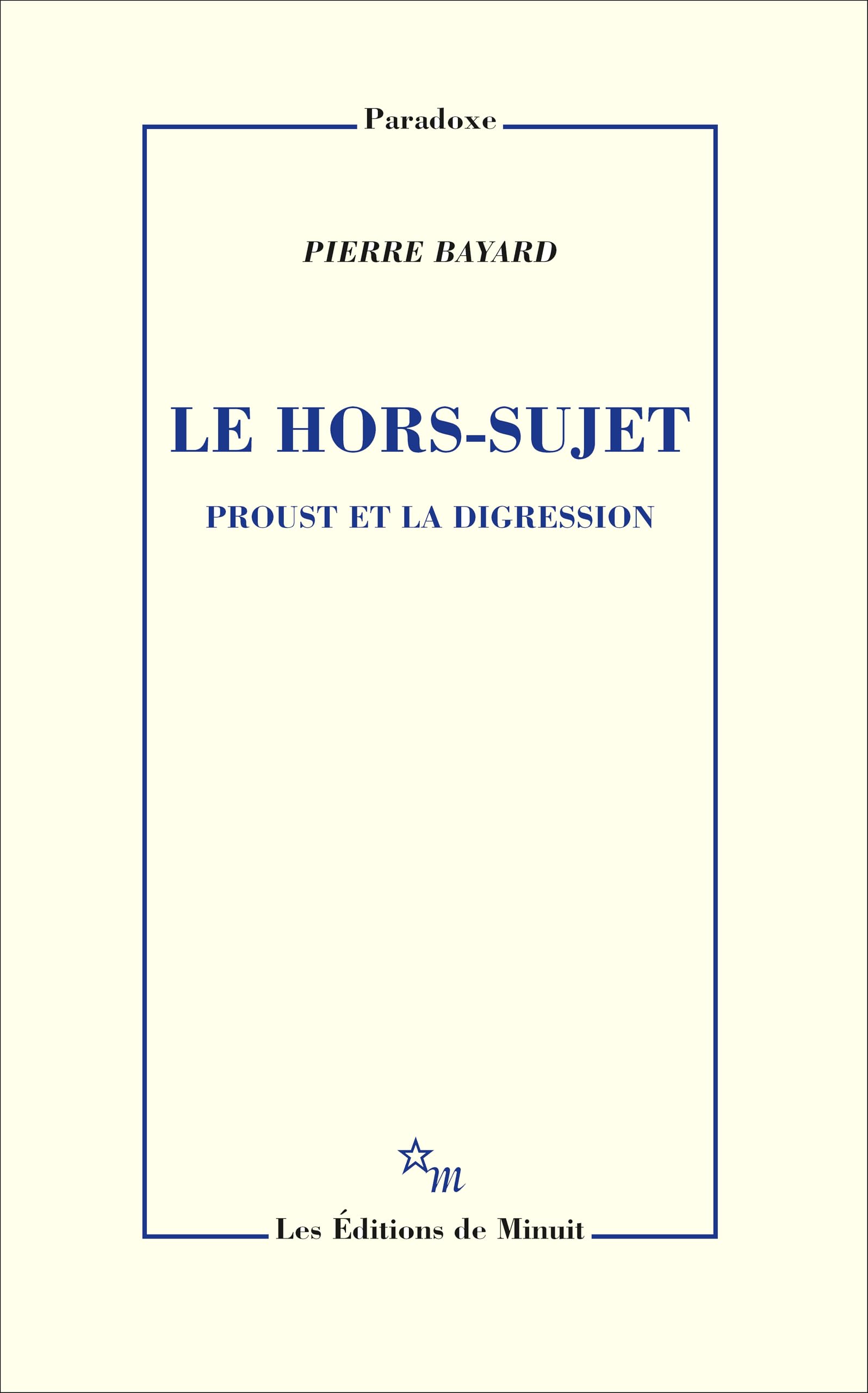 Le hors sujet 9782707315779