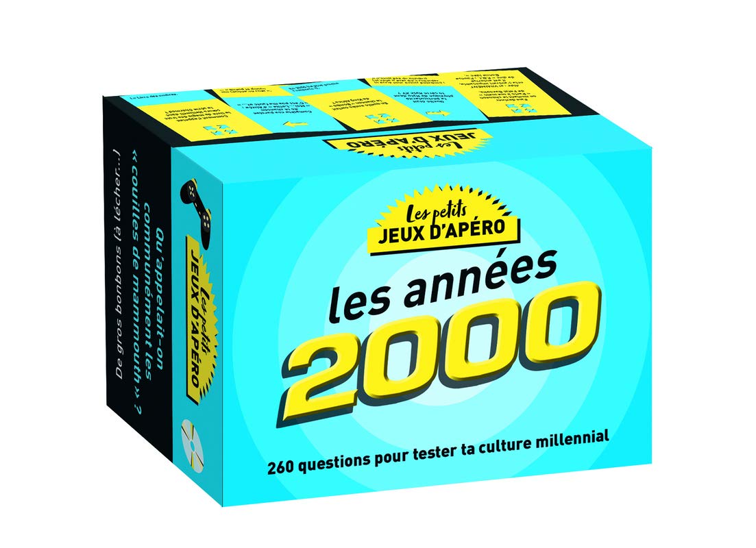 Jeu-Les petits jeux d'apéro - Les années 2000 : pour une soirée nostalgie entre amis ! 9782412061459