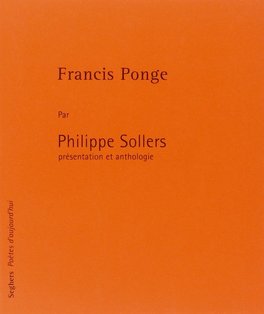 Francis Ponge 9782232121791