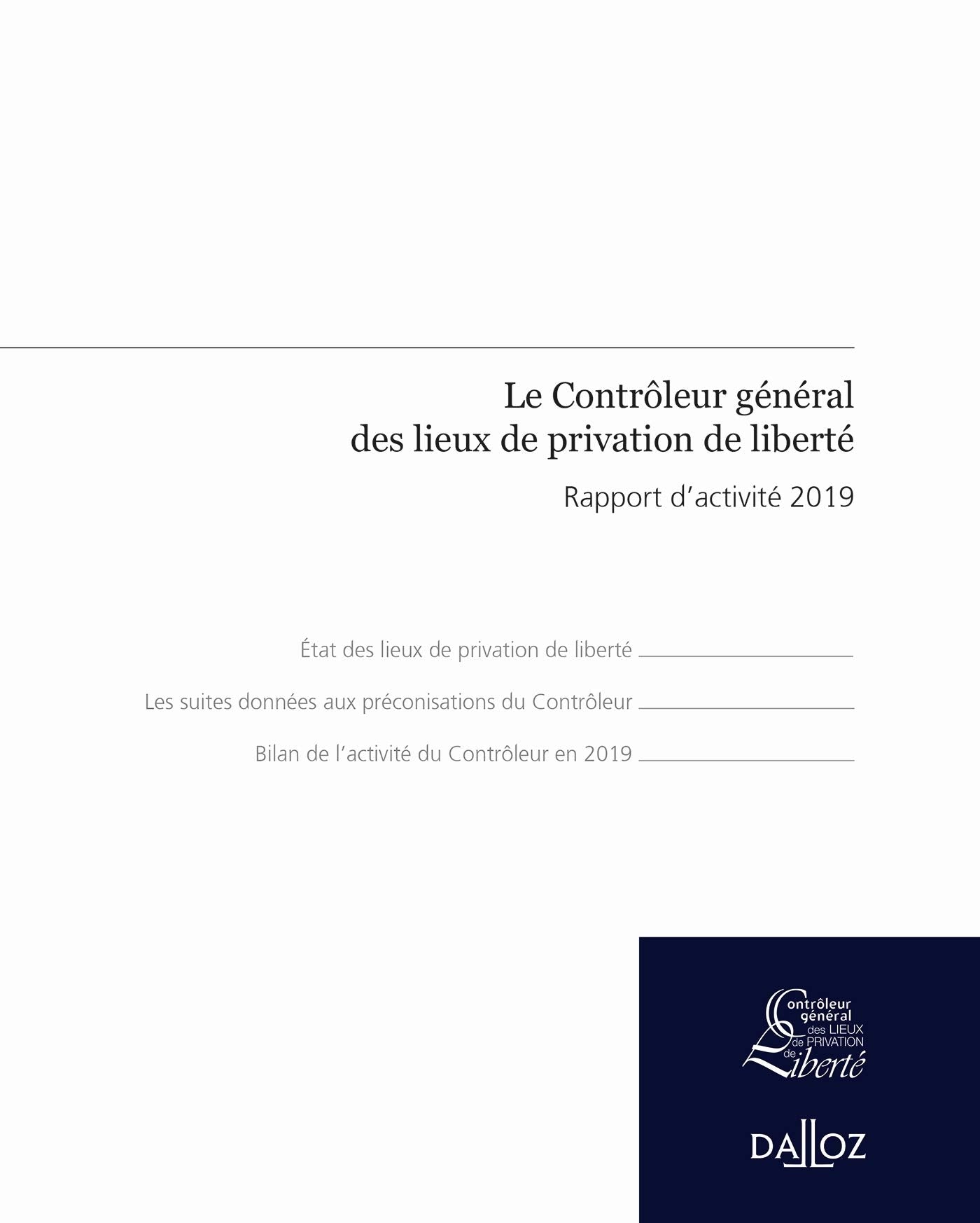 Rapport d'activité 2019 du contrôleur général des lieux de privation 9782247197507