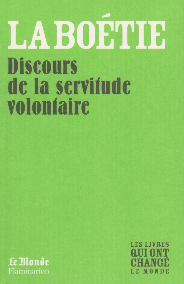 Discours de la servitude volontaire 9782081243453