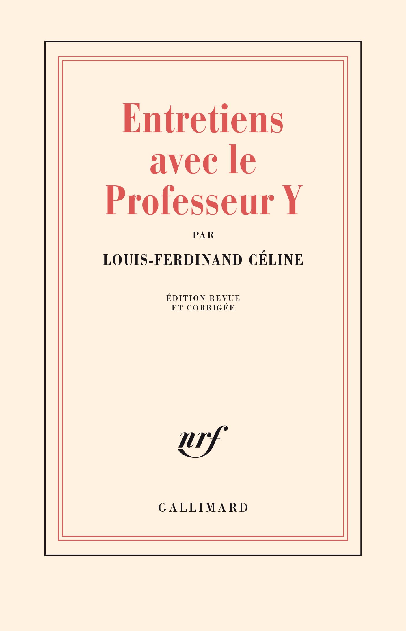 Entretiens avec le professeur Y 9782070213092