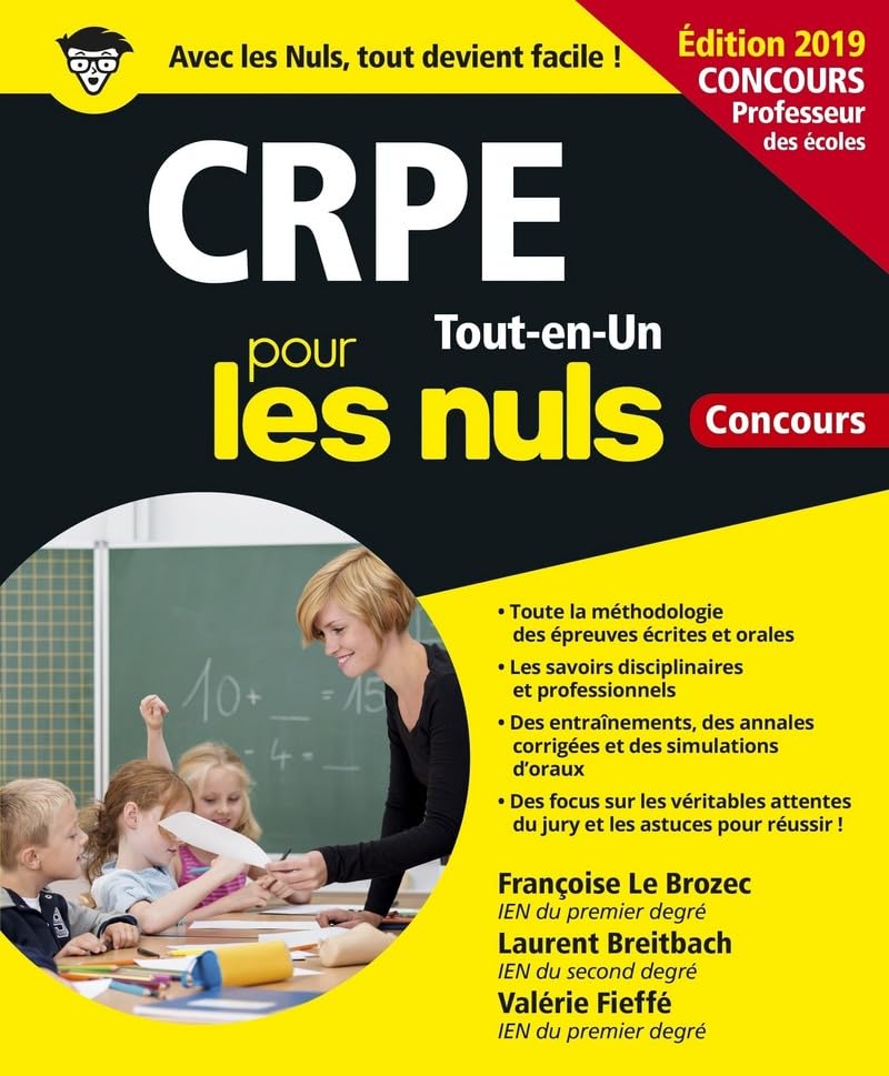 CRPE Tout-en-Un pour les Nuls Concours, édition 2019 9782412038734