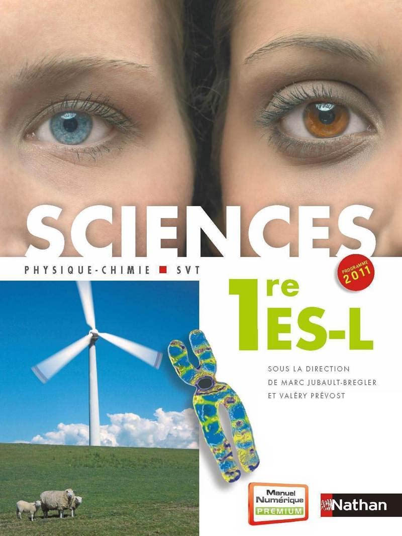 Sciences 1re ES-L 9782091722870