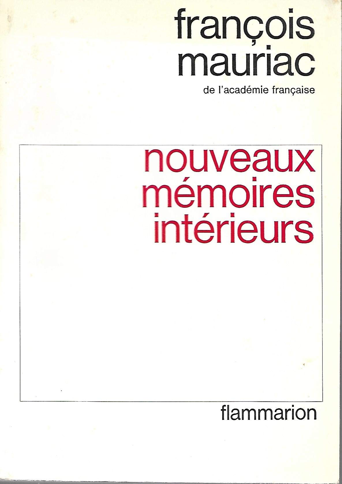 Nouveaux Memoires Interieurs
