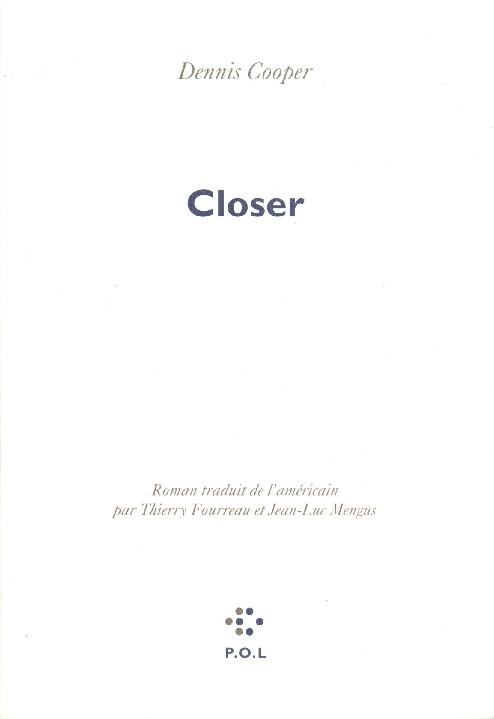 Closer 9782867444616