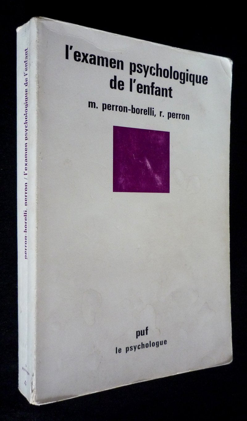 Examen psychologique de l'enfant (l' 9782130373377