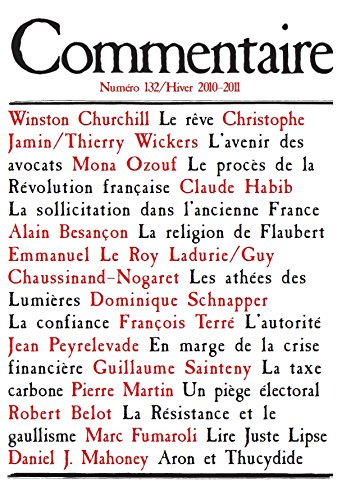 Commentaire 132 / Hiver 2010-2011 9782916291222