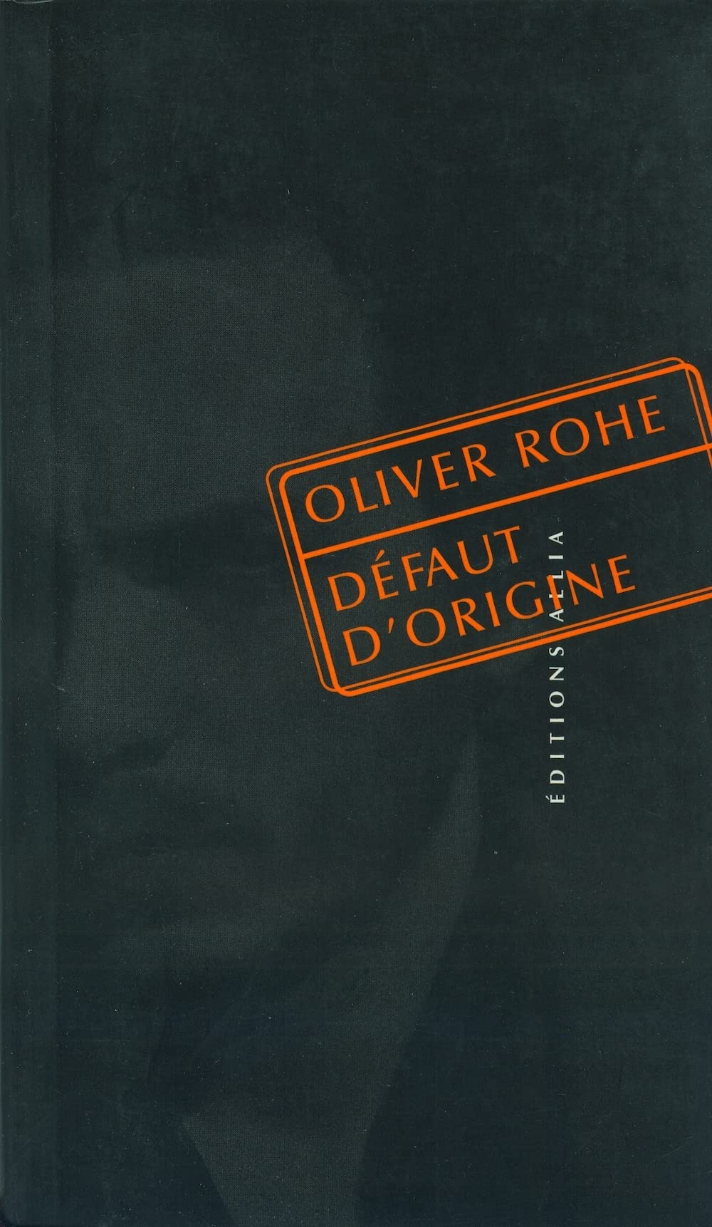 Défaut d'origine 9782844851277