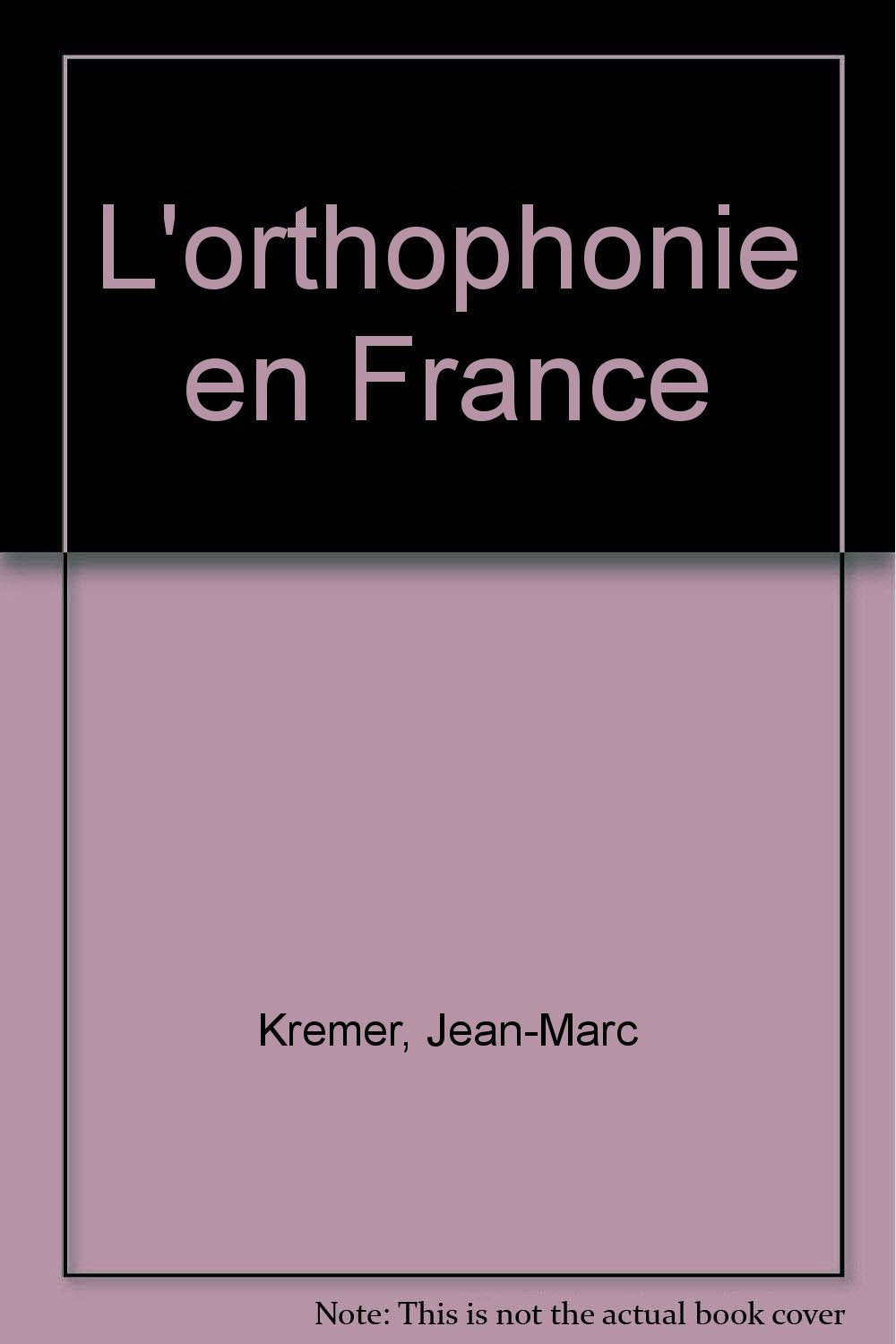 L'Orthophonie en France 9782130506867