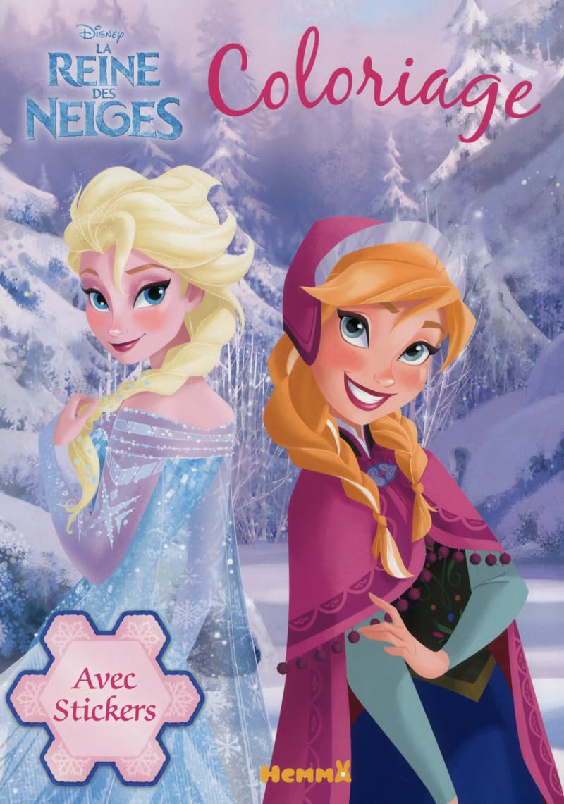 Disney La Reine des Neiges - Coloriage avec stickers 9782508022548