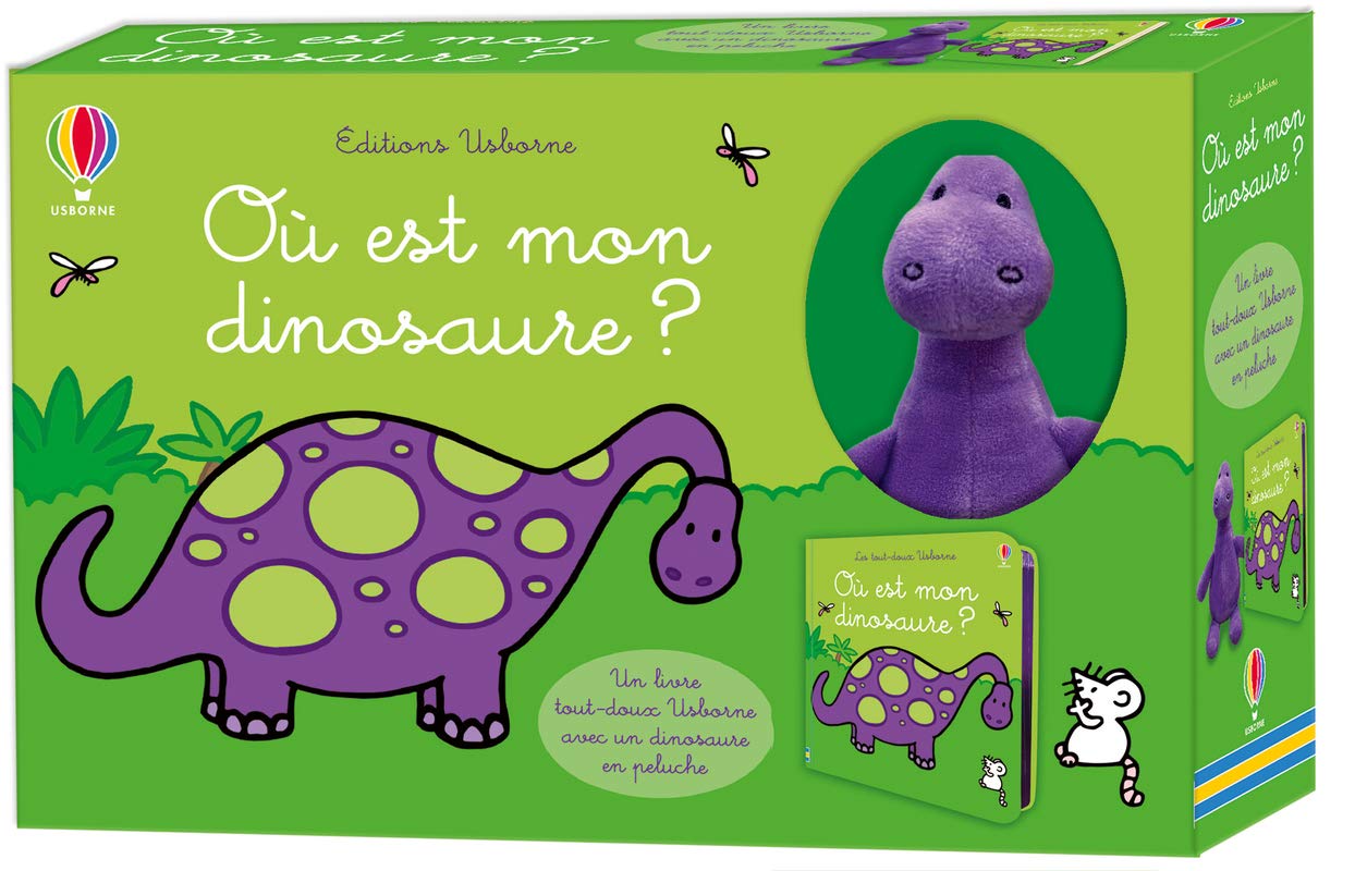 Où est mon dinosaure ? - Coffret tout-doux Usborne 9781474991377