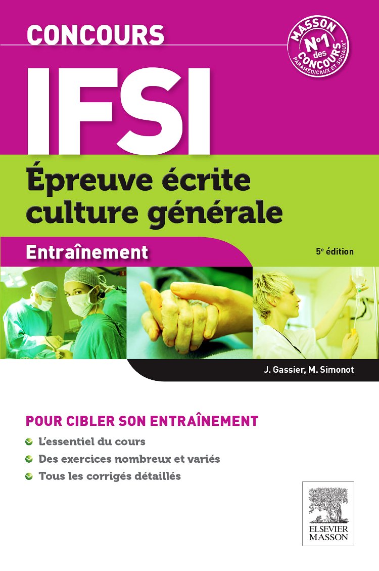 Concours IFSI épreuve écrite vol 1 9782294738876