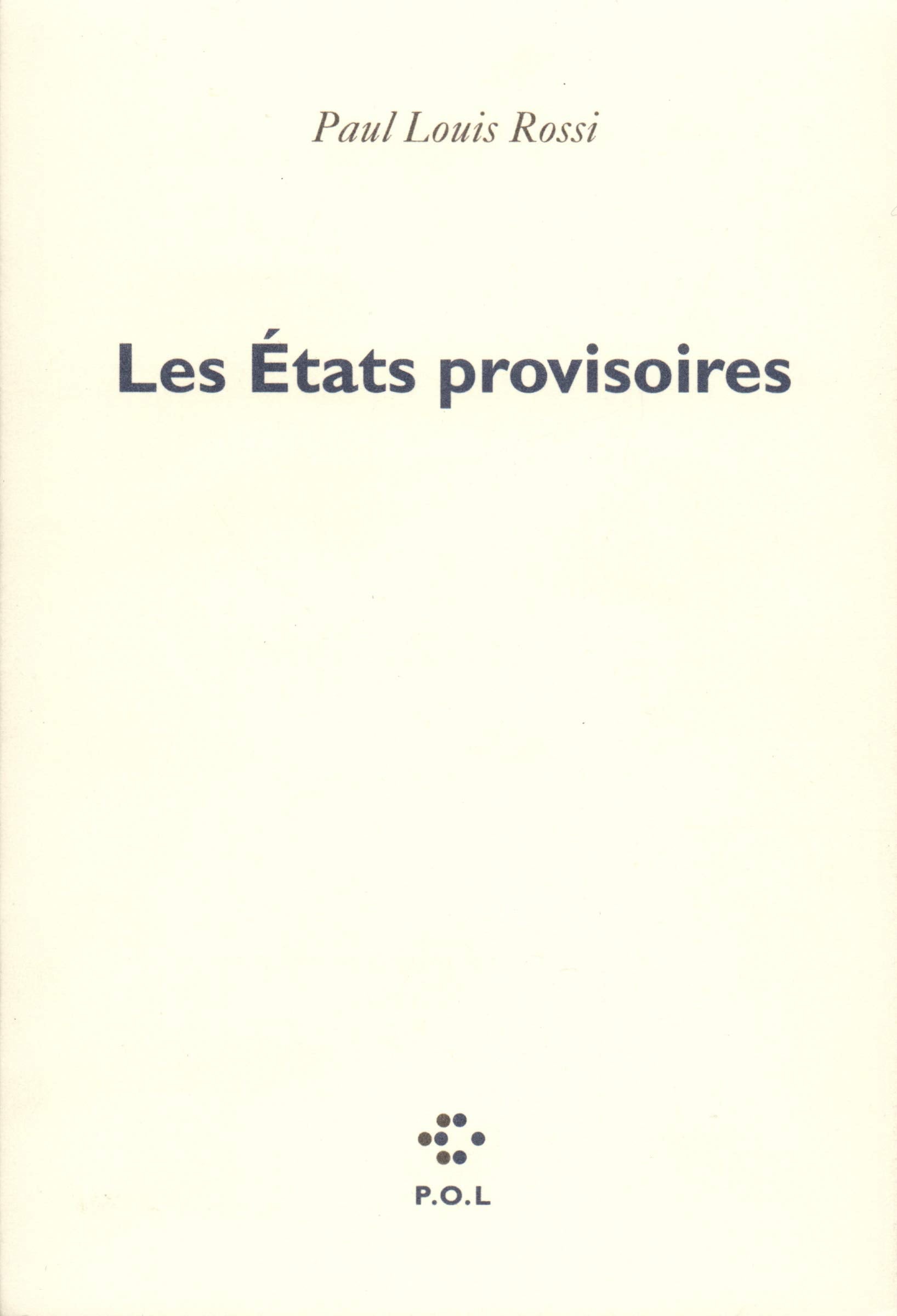Les États provisoires 9782867440182