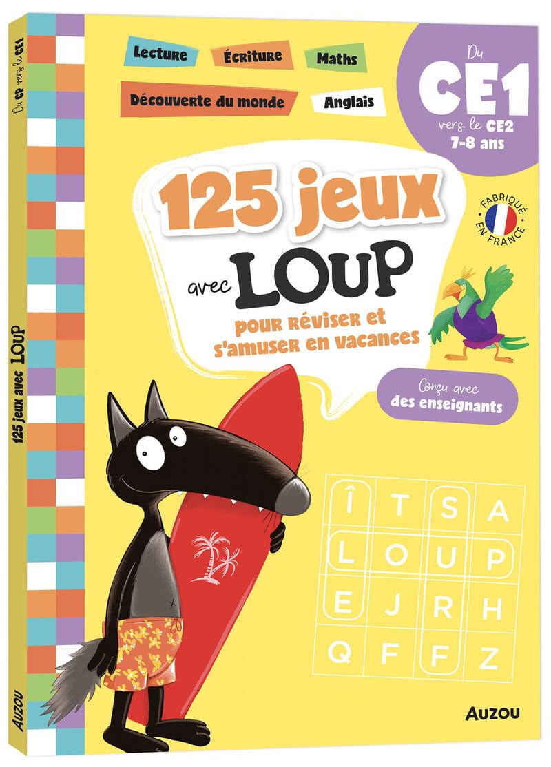 125 jeux avec loup - du ce1 vers le ce2 - 2026 9791039559690
