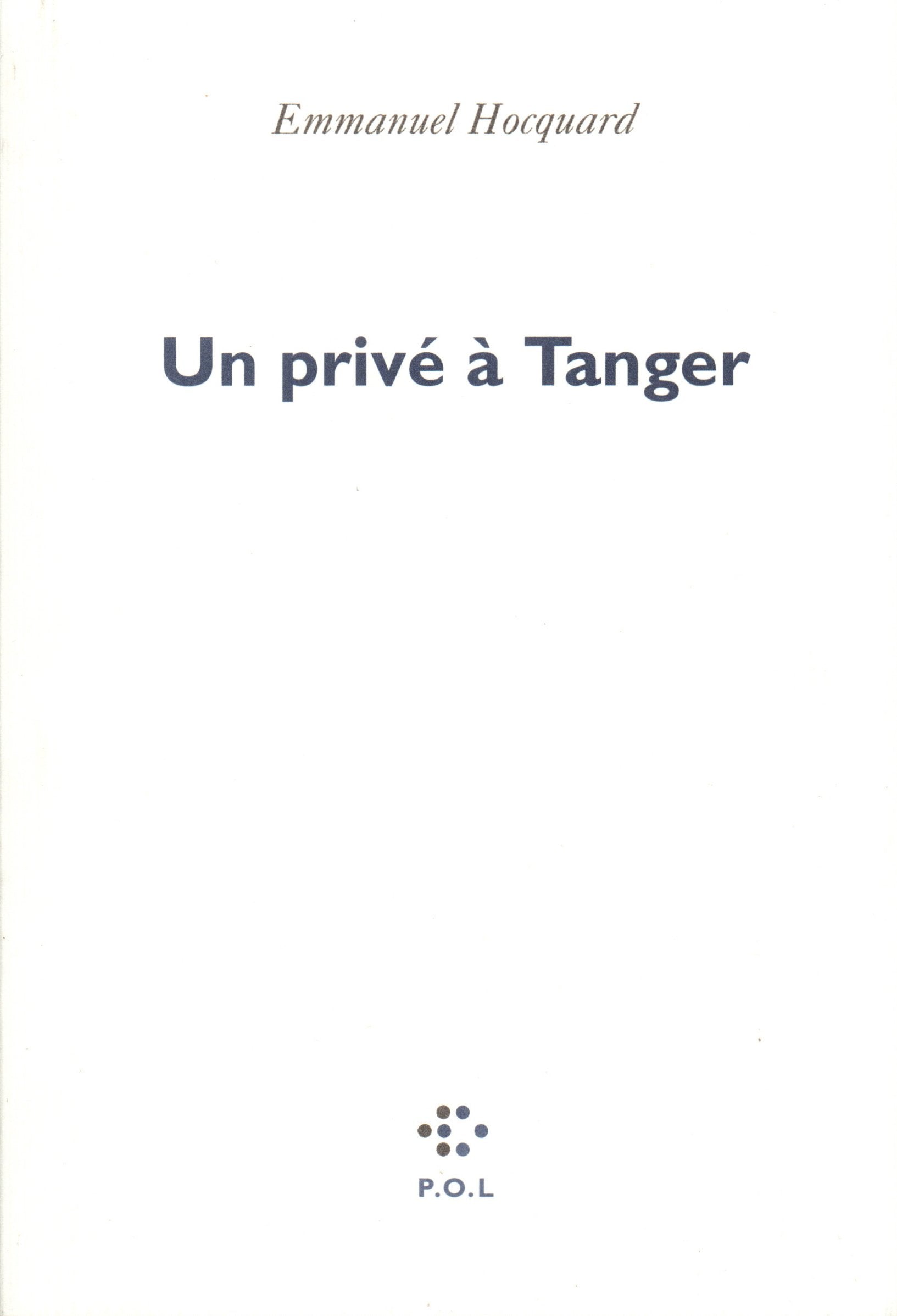 Un privé à Tanger 9782867440939