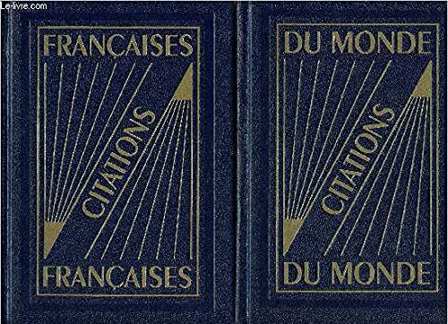 Citations françaises + citations du monde - Dans un coffret 2 - volumes - Collection les usuels 9782849021446