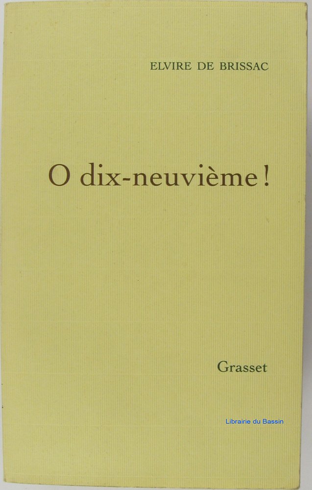 O dix-neuvième ! 9782246619512